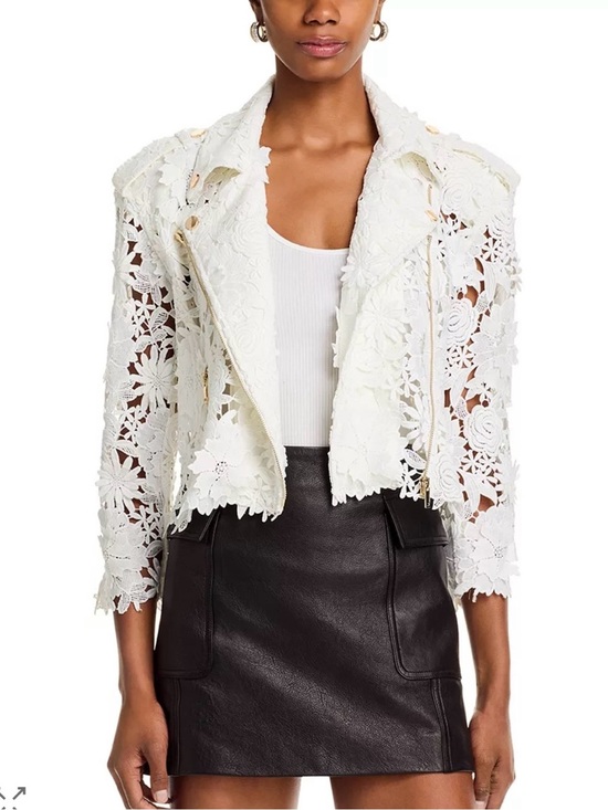 Generation Love Jackets & Blazers - Generation love Crawford 3D Lace floral Moto Jacket size xl NWT